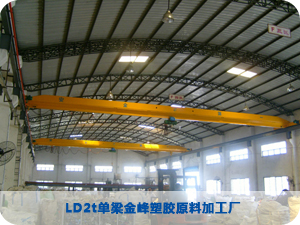 LD2t单梁起重机-金峰塑胶原料加工厂 LD2t单梁起重机-金峰塑胶原料加工厂